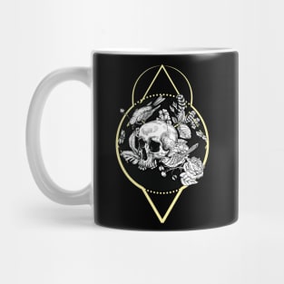 Human skull Boho Mug